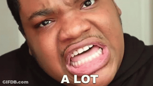 Man's Face Saying A Lot GIF