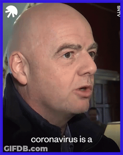 Man's Face Saying Coronavirus Is A GIF