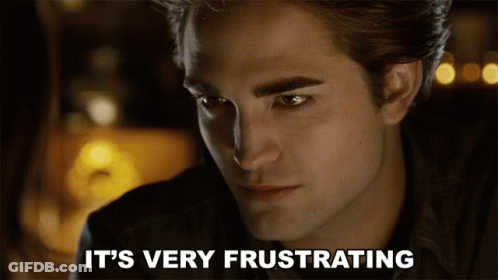 Man's Face Saying It's Very Frustrating GIF