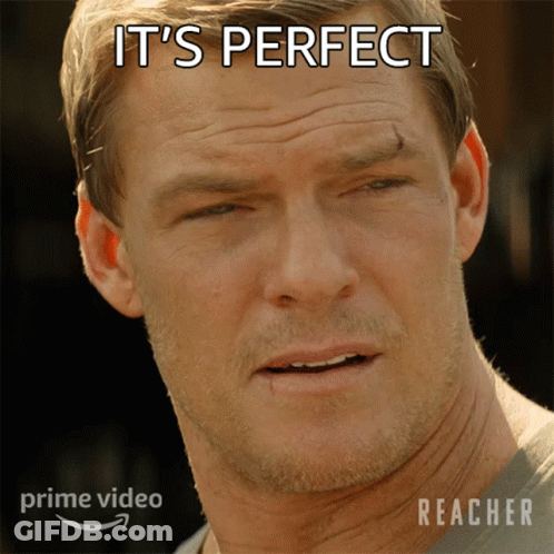 Man's Face Saying Its Perfect GIF