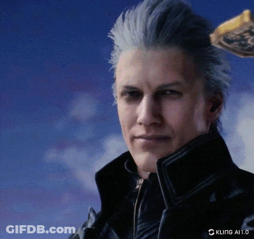 Man's Face Saying Kling GIF