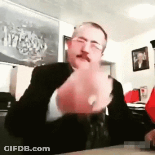 Man's Face Saying Nah GIF