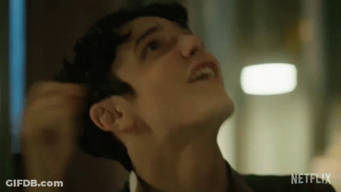 Man's Face Saying Netflix GIF