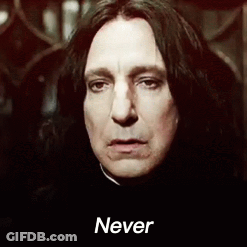 Man's Face Saying Never GIF