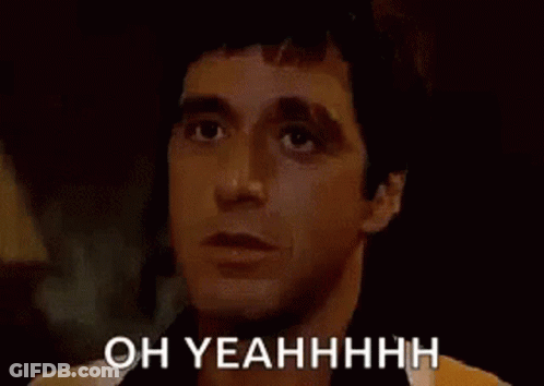 Man's Face Saying Oh Yeahhhh GIF