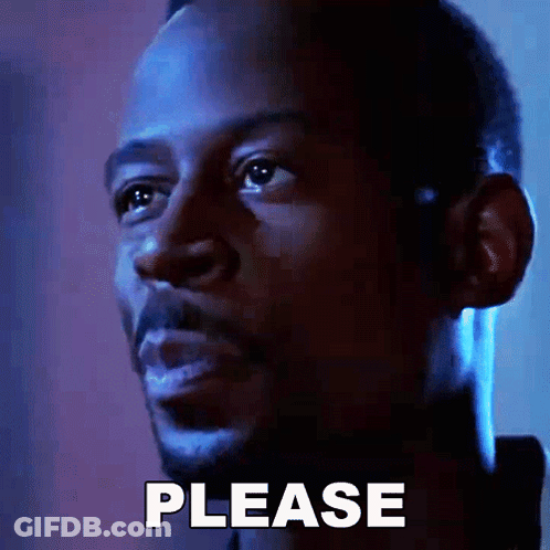 Man's Face Saying Please GIF