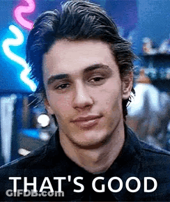 Man's Face Saying That's Good GIF