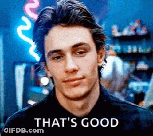 Man's Face Saying That's Good GIF
