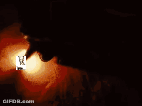 Man's Face Saying True GIF