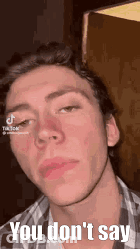 Man's Face Saying You Don't Say GIF