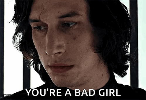 Man's Face Saying You're A Bad Girl GIF