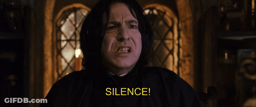 Man's Face Silence Yellow GIF