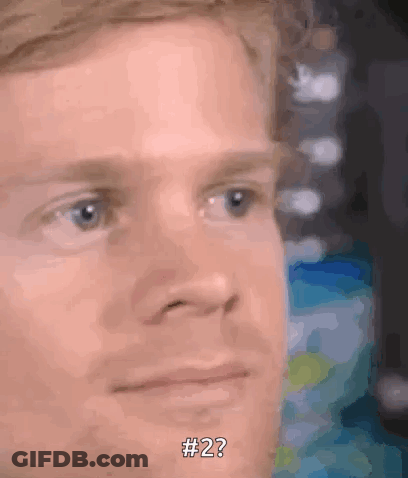 Man's Face With #2 GIF