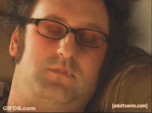 Man's Face With Adult Swim.com GIF