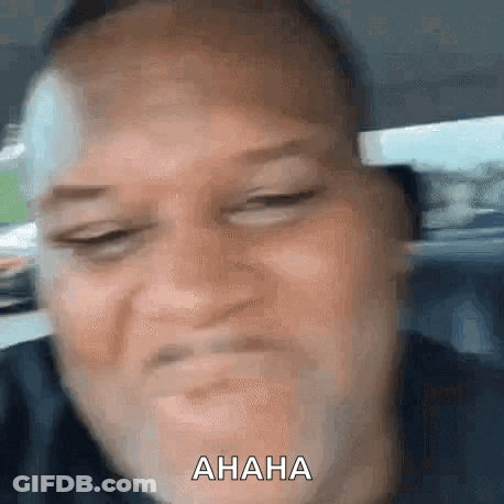 Man's Face With Ahaha GIF