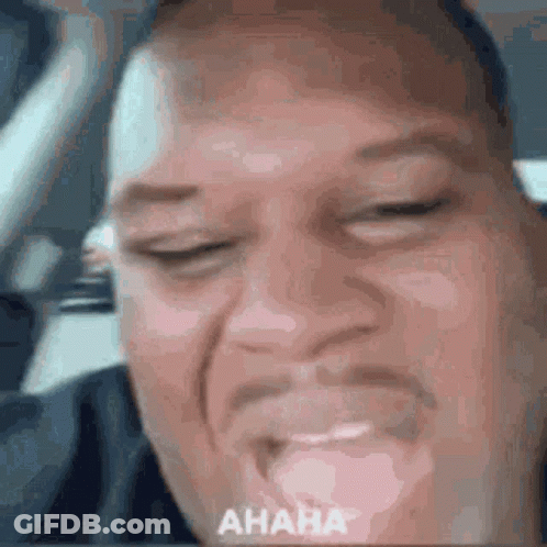 Man's Face With Ahaha GIF