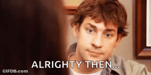 Man's Face With Alright Then GIF