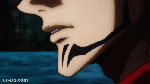 Man's Face With Black Stripe GIF