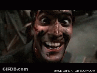 Man's Face With Blood GIF
