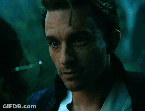 Man's Face With Blue Background GIF