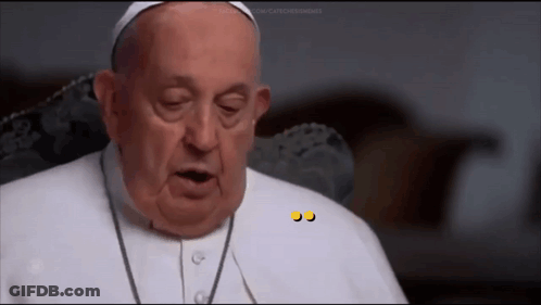 Man's Face With Catch Text GIF