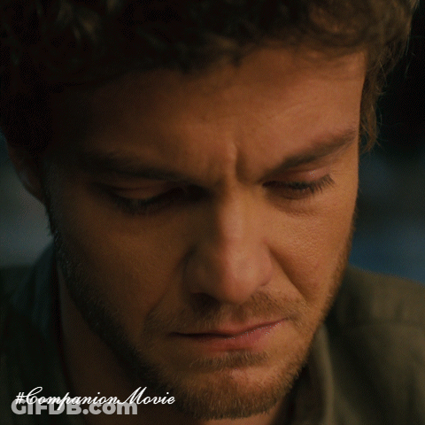 Man's Face With Companion Movie GIF
