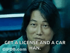 Man's Face With Get License And Car Hand GIF