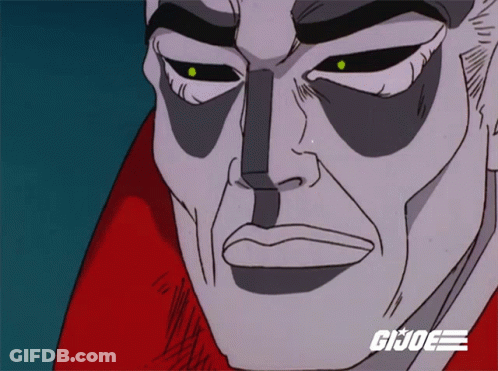 Man's Face With GI Joe GIF