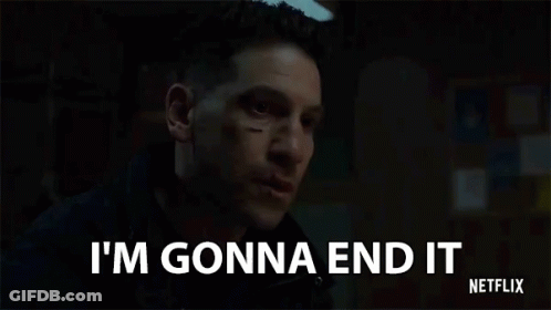 Man's Face With Gonna End It GIF