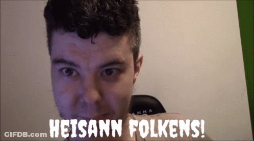 Man's Face With Heisann Folkens GIF