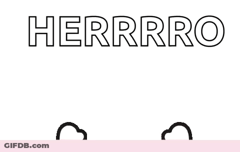 Man's Face With Herrro GIF