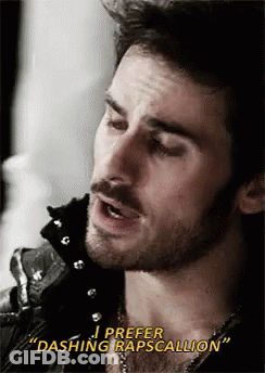Man's Face With I Prefer Dashing Rapscallion GIF