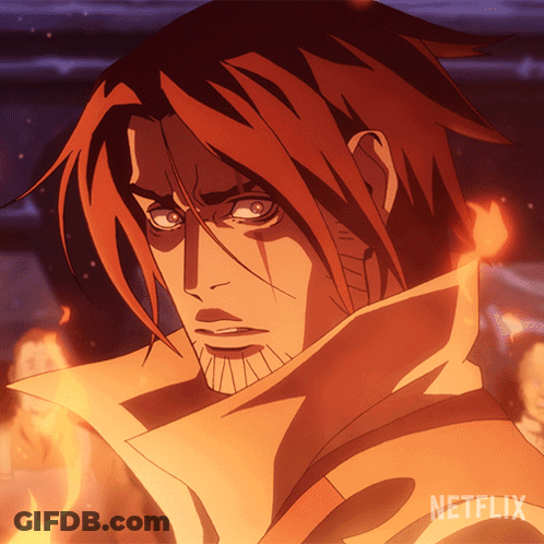 Man's Face With Netflix Logo Behind GIF