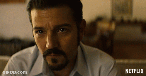 Man's Face With Netflix Text GIF