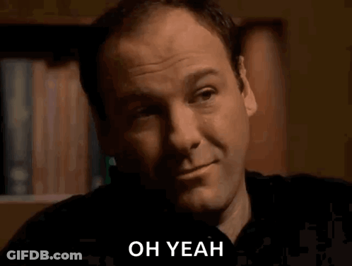 Man's Face With Oh Yeah GIF