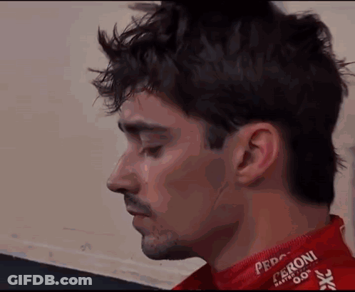 Man's Face With Peroni Collar GIF