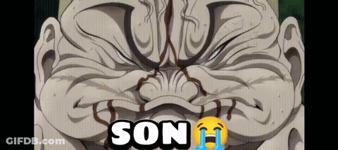 Man's Face With Son Text GIF