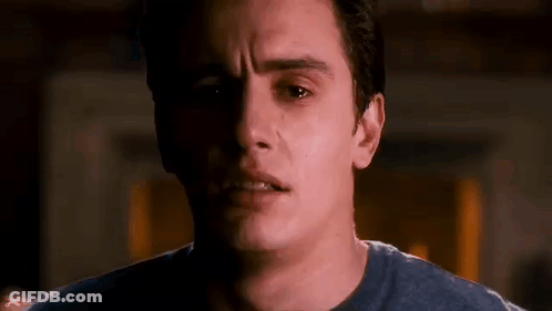Man's Face With Tear GIF