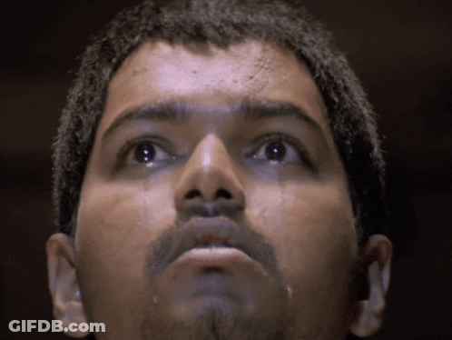 Man's Face With Tear GIF
