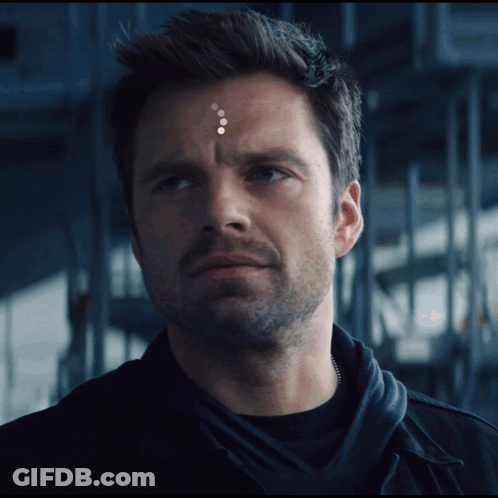 Man's Face With Three Dots GIF