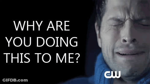 Man's Face With Why Are You Doing This To Me GIF