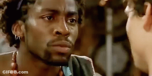 Man's Face With Woman's Hand Close-Up GIF