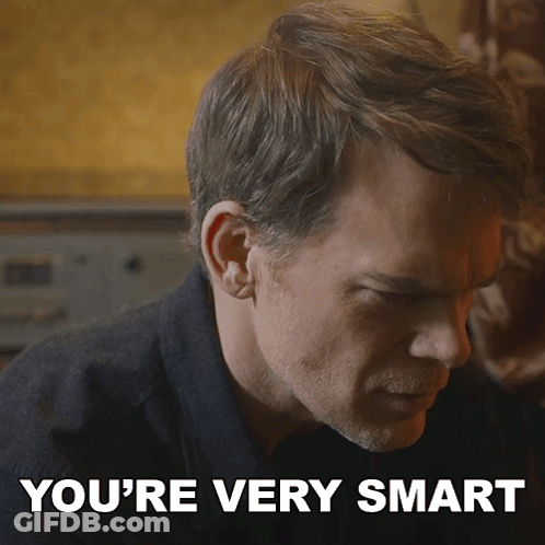 Man's Face With You're Very Smart GIF