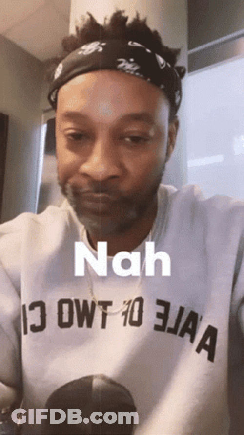Man's Facial Nah GIF