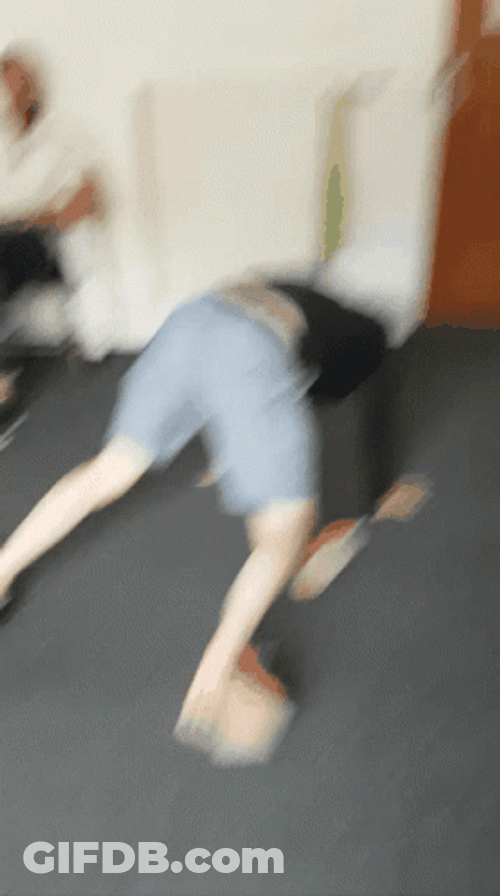 Man's Failed Breakdancing GIF