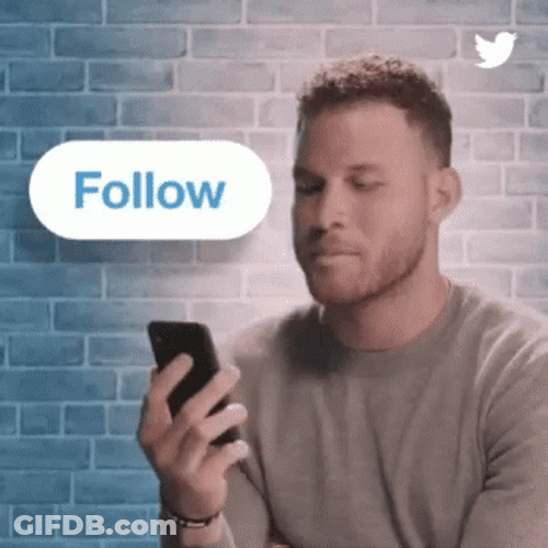 Man's Follow Up Smile GIF