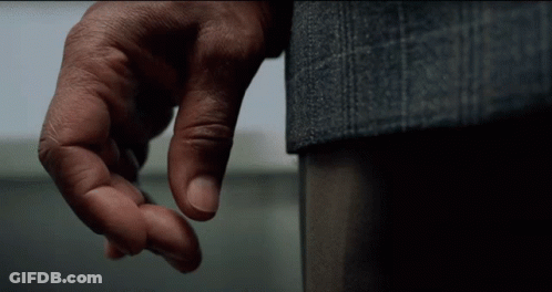 Man's Hand Reaching Out GIF