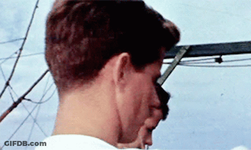 Man's Head And Neck With Tree Background GIF