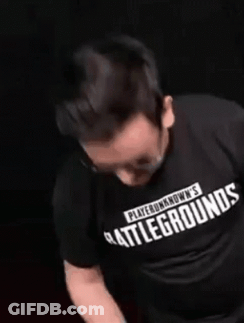 Man's Head Rotate GIF