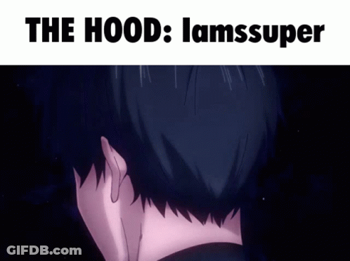 Man's Head Saying The Hood Lamssuper GIF